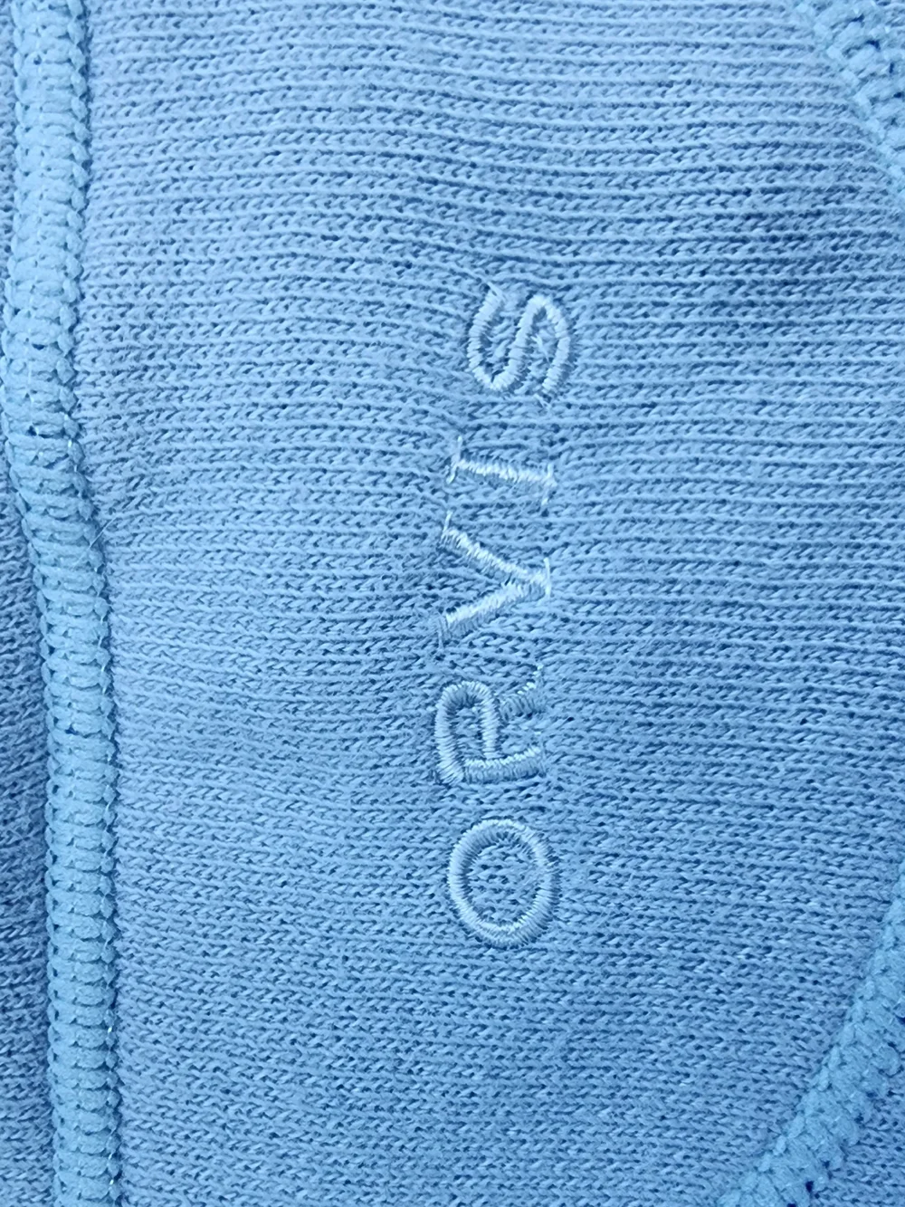 ORVIS Blue Full Zip Mock Neck Knit Sweater Jacket